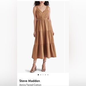 Steve Madden Amira tiered cotton sundress, size medium. Like new.